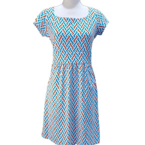 J. McLaughlin Emma Dress Geometric Print Size Medium - Picture 10 of 10